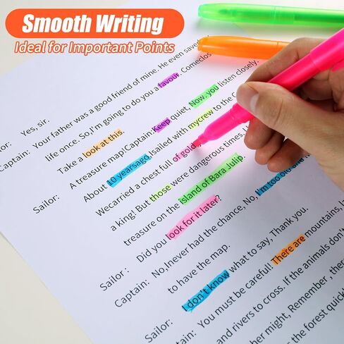 Highlighters Assorted Colors Bulk, 60 Pcs Pastel Highlighters Bulk with 6 Colors, Colored Highlighters for Office and School Supplies in Saudi Arabia