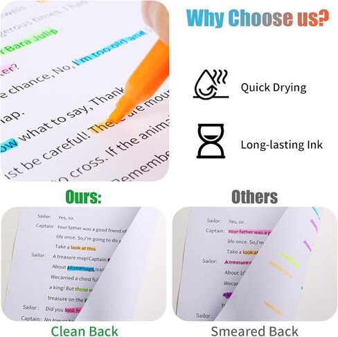 Highlighters Assorted Colors Bulk, 60 Pcs Pastel Highlighters Bulk with 6 Colors, Colored Highlighters for Office and School Supplies in Saudi Arabia