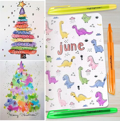 Highlighters Assorted Colors Bulk, 60 Pcs Pastel Highlighters Bulk with 6 Colors, Colored Highlighters for Office and School Supplies in Saudi Arabia