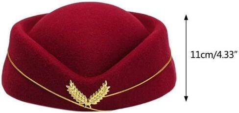 قطعتان من قبعات مضيفات الطيران، وقبعات الحفلات، وقبعات العمل، وإكسسوارات الملابس (مقاس واحد، أزرق داكن) in Kuwait