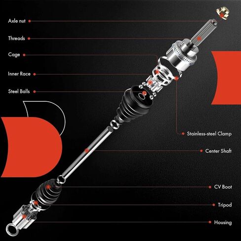 A-Premium CV Axle Shaft Assembly Compatible with Dodge Challenger 2017-2020, Charger 2007-2020, Magnum 2005-2008 & Chrysler 300 2005-2020, AWD, Front Right Passenger Side, Replace# 4578600AA in Saudi Arabia