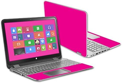 غلاف MightySkins متوافق مع HP Envy x360 مقاس 15.6 بوصة - وردي فاقع صلب | غطاء ملتف من الفينيل واقٍ ومتين وفريد ​​من نوعه | سهل التطبيق والإزالة وتغيير الأنماط | صنع في الولايات المتحدة الأمريكية in Kuwait