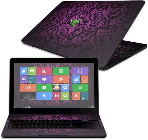 MightySkins Skin Compatible with Razer Blade Pro 17" - Antique Purple | Protective, Durable, and Unique Vinyl Decal wrap Cover | Easy to Apply, Remove, and Change Styles | Made in The USA in Saudi Arabia