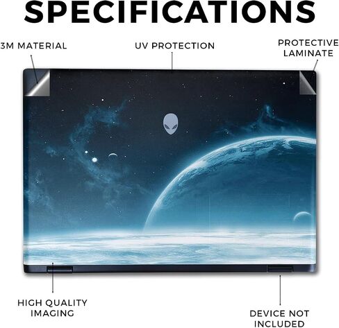 غلاف الكمبيوتر المحمول المتوافق مع Alienware M16 R2 (2024) - الفضاء الخارجي - غطاء لاصق واقٍ من الفينيل 3M ممتاز - سهل التطبيق | صُنع في الولايات المتحدة الأمريكية بواسطة MightySkins in Kuwait