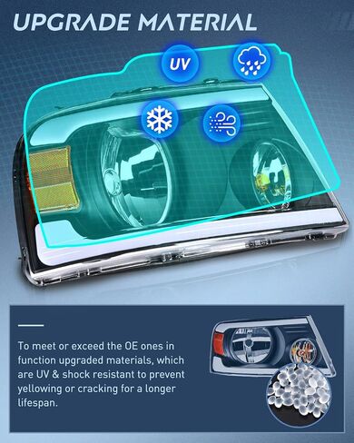 مجموعة المصابيح الأمامية Nilight لسيارة Ford F150 F-150 2004 2005 2006 2007 2008، 06-08 لينكولن مارك LT Led DRL للمصابيح الأمامية، مبيت أسود in Saudi Arabia
