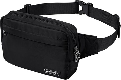 WATERFLY Small Fanny Pack Fashion Fanny Pack for Women Men Crossbody Waist Bag with Adjustable Strap for Traveling Hiking Cycling Dog Walking in Saudi Arabia