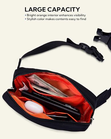 WATERFLY Small Fanny Pack Fashion Fanny Pack for Women Men Crossbody Waist Bag with Adjustable Strap for Traveling Hiking Cycling Dog Walking in Saudi Arabia