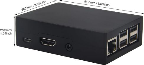 حافظة معدنية من سبائك الألومنيوم غلاف تبريد سلبي للوحة الكمبيوتر Libre AMl-S905X-CC/ALL-H3-CC/ROC-RK3328-CC/Raspberry Pi 3B /3B+ in Kuwait