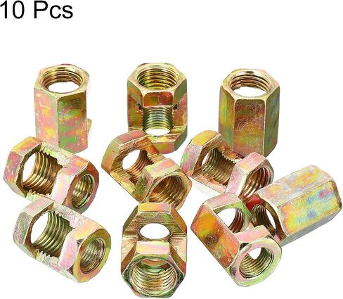PATIKIL 1/8IP to 1/2-18 Hex Coupling Nut, 6 Pack Female Thread Connector 25mm Hexagonal Sleeve Nut Rod Bar Stud Tube Joint Adapter Hardware for Lamp Repair in Saudi Arabia