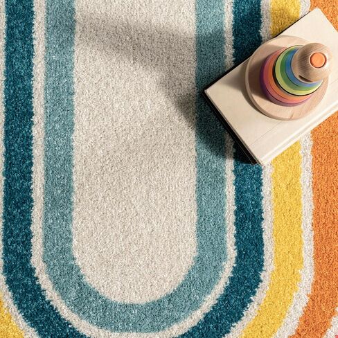 nuLOOM Rainbow Swirl Kids Area Rug, 8x10, Multi in Saudi Arabia