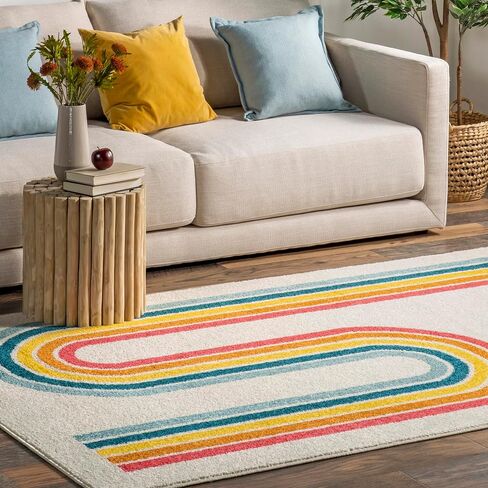 nuLOOM Rainbow Swirl Kids Area Rug, 8x10, Multi in Saudi Arabia