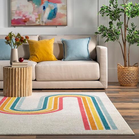 nuLOOM Rainbow Swirl Kids Area Rug, 8x10, Multi in Saudi Arabia