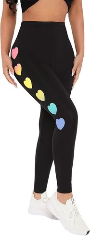 Floerns Women's Graphic Print High Waist Sports Running Workout Legging Pants in Saudi Arabia
