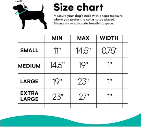 Black Rhino - The Comfort Collar Ultra Soft Neoprene Padded Dog Collar for All Breeds, Dog Collars for Large Dogs - Heavy Duty Adjustable Reflective Weatherproof (Small, Aqua/Grey) in Kuwait