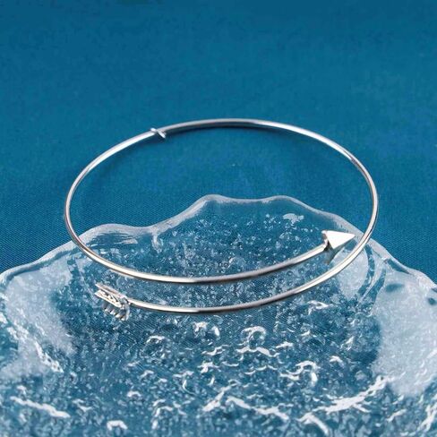 Vintage Arrow Bangle Bracelet Gold Sidesway Arrow Bracelet Thin Bracelet Adjustable Cuff Bracelet Handmade Skinny Cuff Bracelet Jewelry for Women and Girls in Saudi Arabia