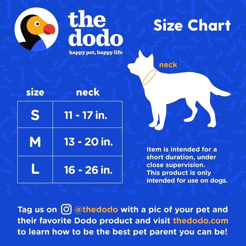The Dodo Cork Dog Collar, Red Dodo Print, Size Small; Cork Material Collar for Dogs, Everyday Pet Apparel; Adjustable Snap Together, Pinch Release Buckle Collar in Saudi Arabia