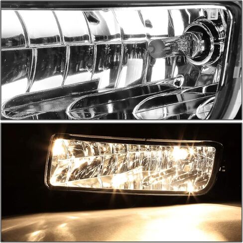 DNA MOTORING FL-NS040-CH Front Bumper Fog Light Driver & Passenger Side Enhance visibility [Compatible with 03-06 Ford Expedition] in Saudi Arabia
