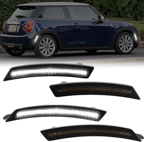 Gempro LED Side Marker Turn Signal Light Lamp Assembly for 2002-2006 MINI Cooper R50 R52 R53, Smoke Lens in Saudi Arabia