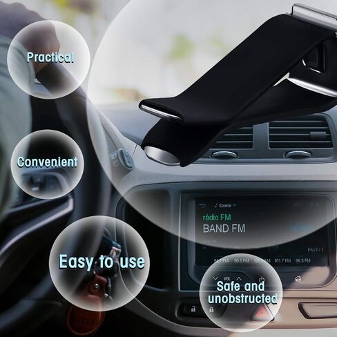 40 Pieces Square Head Car Air Vent Clips 12.66 mm Auto Air Conditioner Outlet Clips Air Freshener Clips for Car Air Vent Decoration (White, Black) in Saudi Arabia
