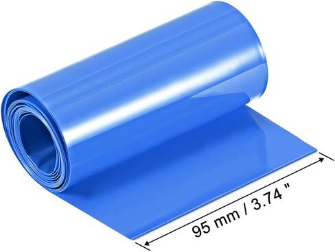 uxcell PVC Heat Shrink Tube 95mm Flat Width Wrap for Dual Layer 18650 1 Meter Clear in Saudi Arabia