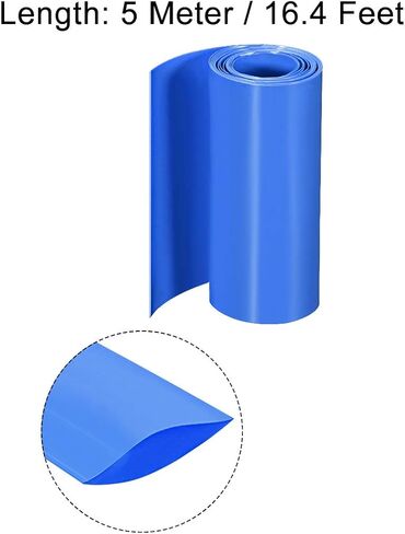uxcell PVC Heat Shrink Tube 95mm Flat Width Wrap for Dual Layer 18650 1 Meter Clear in Saudi Arabia
