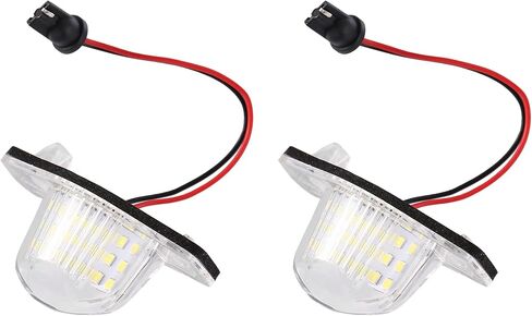 X AUTOHAUX 2pcs LED License Plate Light Car Number Lamp Replacement White Light for Honda Odyssey CR-V Civic Insight in Saudi Arabia