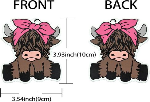 Western Cow Car Air Freshener Funny Car Scents - Honey Peach x 3PCS in Saudi Arabia