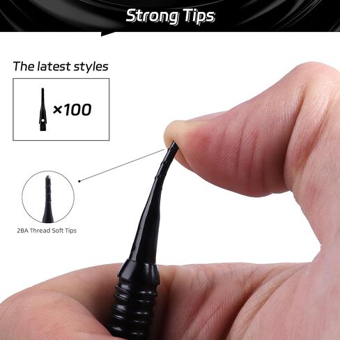 CyeeLife 12 قطعة من السهام ذات الأطراف الناعمة، مجموعات رمي ​​السهام ذات الأطراف البلاستيكية الاحترافية 18 جرامًا مع 13 قطعة من أعمدة الكمبيوتر الشفافة و100 طرف إضافي للسهام و16 قطعة من الرحلات الجوية و2 قطعة من واقيات الطيران ومفتاح الربط للوحة رمي السها in Kuwait