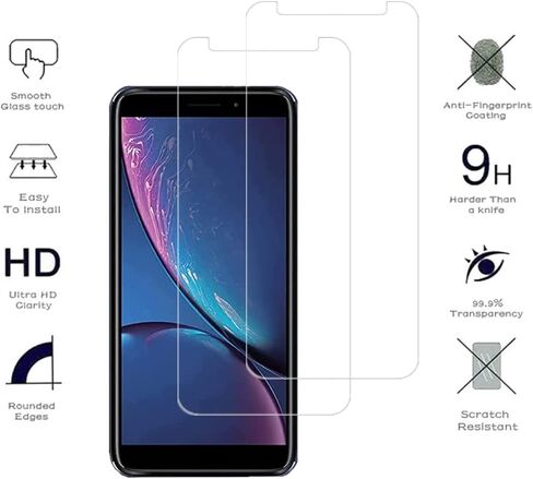 [2 Pcs] for Hot Pepper Serrano 3 HD Clear Screen Protector Glass, 9H Hardness Anti-Scratch Easy to Install Tempered Glass Protective Film for Hot Pepper Serrano 3 in Saudi Arabia
