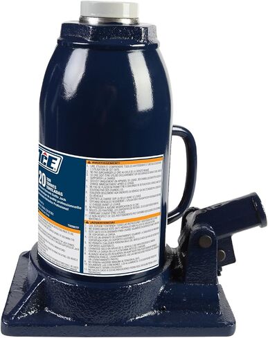 TCE 2 Ton (4,000 LBs) Capacity Hydraulic Welded Bottle Jack, AT90203BU , Blue in Saudi Arabia