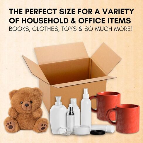 8x6x4 Brown Shipping Boxes 25 Pack | Small Medium Corrugated Cardboard Box Mailers | USA Made Home Storage and Moving Supplies for Packing in Saudi Arabia