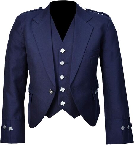 Scottish Argyle Kilt Jacket With Waistcoat/Vest in Saudi Arabia