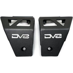 A-Pillar Dual Pod Light Mounts for 2018-2022 Jeep Wrangler JL & 2020-2022 Gladiator JT | Fits (4) 3-inch Cube Lights | DV8 Offroad | Low Profile | Black Powder Coat Finish | Pair