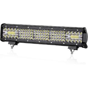 LED Light Bar, Niking Auto 15 Inch 336W Quad Row LED Driving Lights Spot Flood Combo Beam Off Road LED Work Light Fog Lamps Waterproof for Trucks Pickup ATV UTV RZR SUV Boat