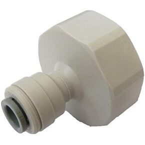 IPW Industries Inc-John Guest - Acetal Female Connector Quick Connect Fitting 3/8" OD / 1/2" BSPT/British Standard Pipe Thread (BSPT) PI451214FS