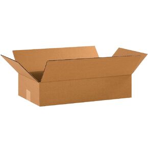 BOX USA 18 x 10 x 4 Corrugated Cardboard Boxes, Flat 18"L x 10"W x 4"H, Pack of 25 | Shipping, Packaging, Moving, Storage Box for Home or Business, Strong Wholesale Bulk Boxes