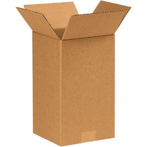 BOX USA7 x 7 x 14" Tall Corrugated Boxes 7"L x 7"W x 14"H, Pack of 25 | Shipping, Packaging, Moving, Storage Box for Home or Business, Strong Wholesale Bulk Boxes
