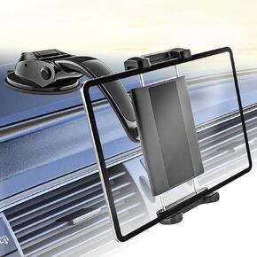 Car Dash Tablet Holder Mount, Truck Dashboard Windshield iPad & Phone Stand with Strong Sticky Gel Suction Cup for iPad Pro 9.7, 11, 12.9 / Air/Mini, iPhone, Galaxy Tabs, More 4-13" Devices