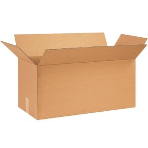 BOX USA 26x12x12 Long Corrugated Boxes, Long, 26L x 12W x 12H, Pack of 20 | Shipping, Packaging, Moving, Storage Box for Home or Business, Strong Wholesale Bulk Boxes