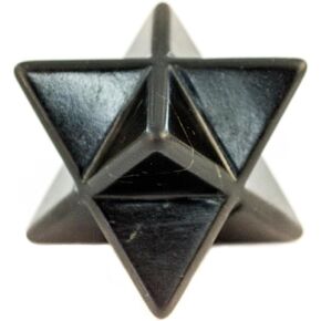 Merkaba Black Stone Shungite Sacred Star - M