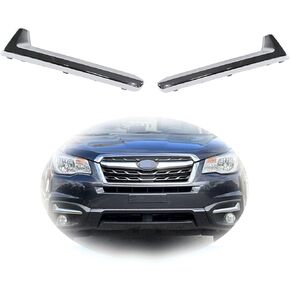 Pair(2) Fog Light Trim Set Compatible with 2017-2018 Subaru Forester Left Driver & Right Passenger Side