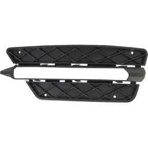 For Mercedes-Benz C250 / C300 / C350 Fog Light Cover 2012 2013 2014 Outer Driver and Passenger Side Pair / Set | Textured Black | Coupe / Sedan | MB1038126 + MB1039126 | 2048851353 + 2048851453