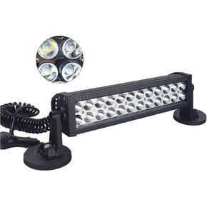 LEMIL Led Light Bar 72W Led Magnetic Work Light Spot Led Bar Cigarette Lighter Light Fog Light Truck Light Driving Light Boat Light Truck Pickup SUV ATV UTV 12V 24V (Spot)