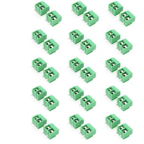 4-pin 3.5mm Pitch PCB Screw Terminal Block Connector Green, Pack of 20