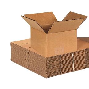 BOX USA 6x6x4 Corrugated Boxes, Small, 6L x 6W x 4H, Pack of 250 | Shipping, Packaging, Moving, Storage Box for Home or Business, Strong Wholesale Bulk Boxes