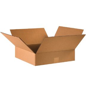 16 x 16 x 4 Corrugated Cardboard Boxes, Flat 16"L x 16"W x 4"H, Pack of 25 | Shipping, Packaging, Moving, Storage Box for Home or Business, Strong Wholesale Bulk Boxes