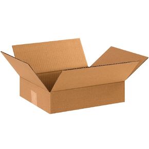 BOX USA 12 x 10 x 3 Corrugated Cardboard Boxes, Flat 12"L x 10"W x 3"H, Pack of 100 | Shipping, Packaging, Moving, Storage Box for Home or Business, Strong Wholesale Bulk Boxes