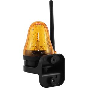 JUJIANG JD-06 12-265V AC/DC Warning Light for Gate Opener Universal Emergency Flashing Lights Safety Strobe Beacon Caution Light Yellow Signal Alarm Lamp Blink for Emergency and Construction Vehicles