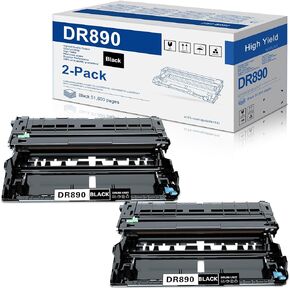 وحدة الطبل DR890 عالية الإنتاجية 2 حزمة متوافقة مع DR890 DR-890 DR 890 وحدة الطبل لطابعة الطبل Brother HL-L6250DW HL-L6400DW HL-L6400DWT MFC-L6750DW MFC-L6900DW