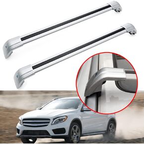 MotorFansClub 2 x Roof Racks Cargo Luggage Rack Fit for Mercedes Benz GLA GLA 250 2014-2017 2018 2019 2020 2021 2022 2023 2024 Cross Bars Roof Rail